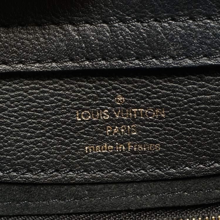 Pre Owned Louis Vuitton Black Monogram Leather Very Hobo Bag