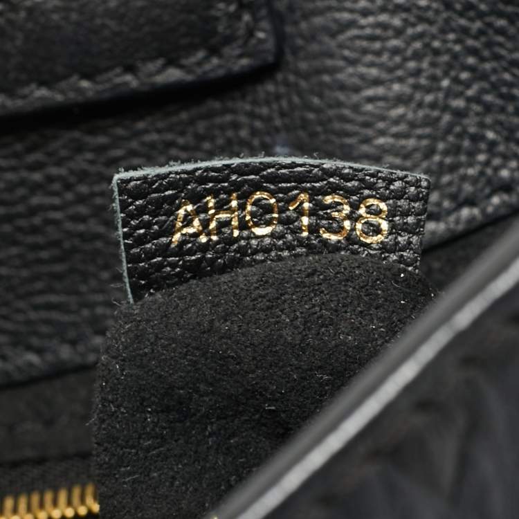 Pre Owned Louis Vuitton Black Monogram Leather Very Hobo Bag