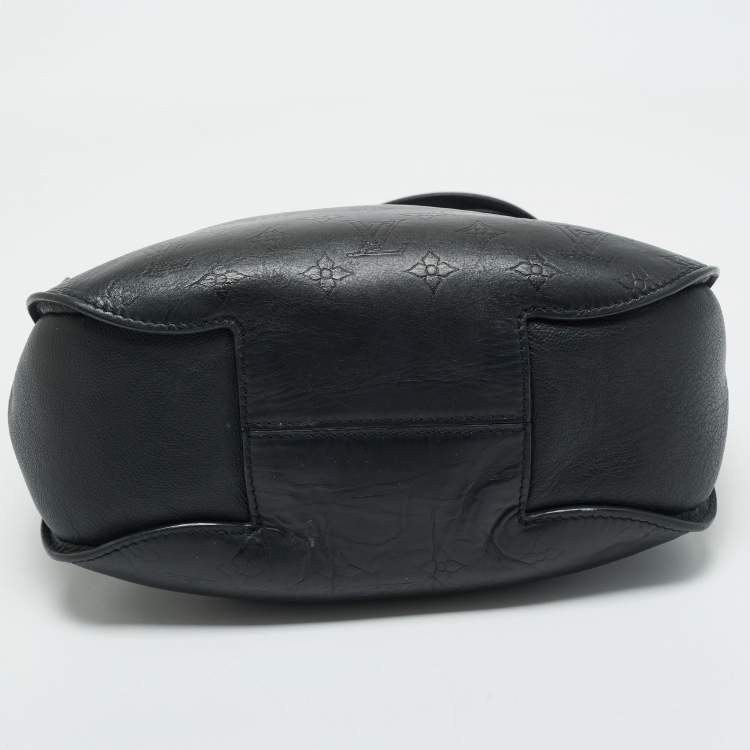 Pre Owned Louis Vuitton Black Monogram Leather Very Hobo Bag