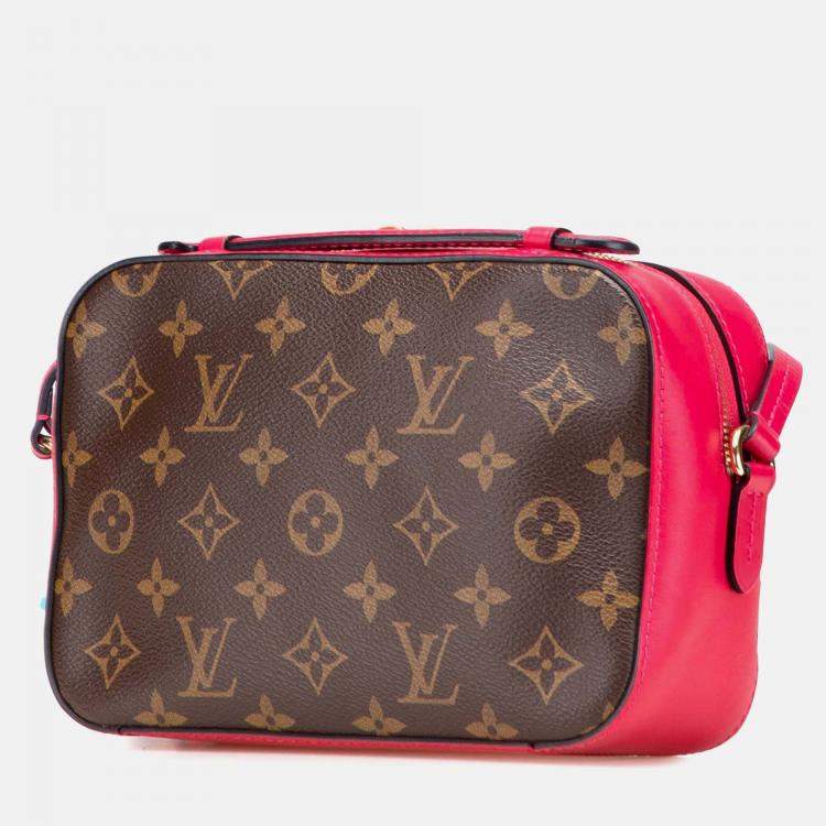 Pre Owned Louis Vuitton Brown Monogram Saintonge