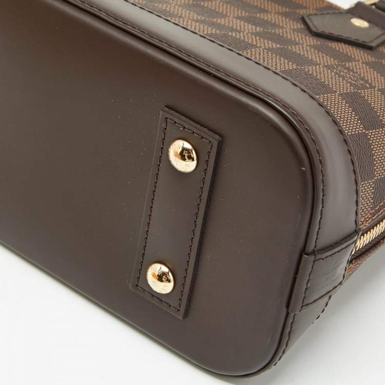 Pre Owned Louis Vuitton Damier Ebene Canvas Alma BB Bag