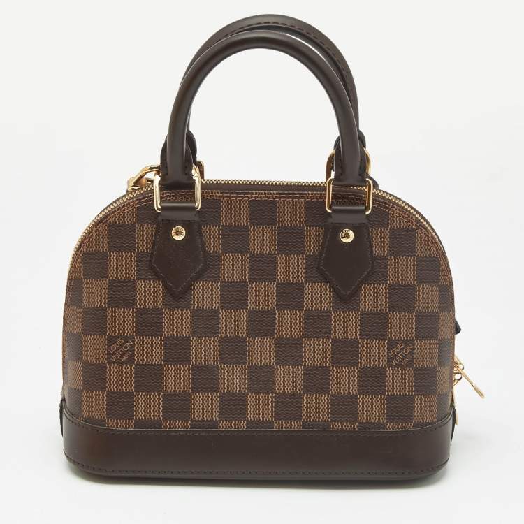 Pre Owned Louis Vuitton Damier Ebene Canvas Alma BB Bag