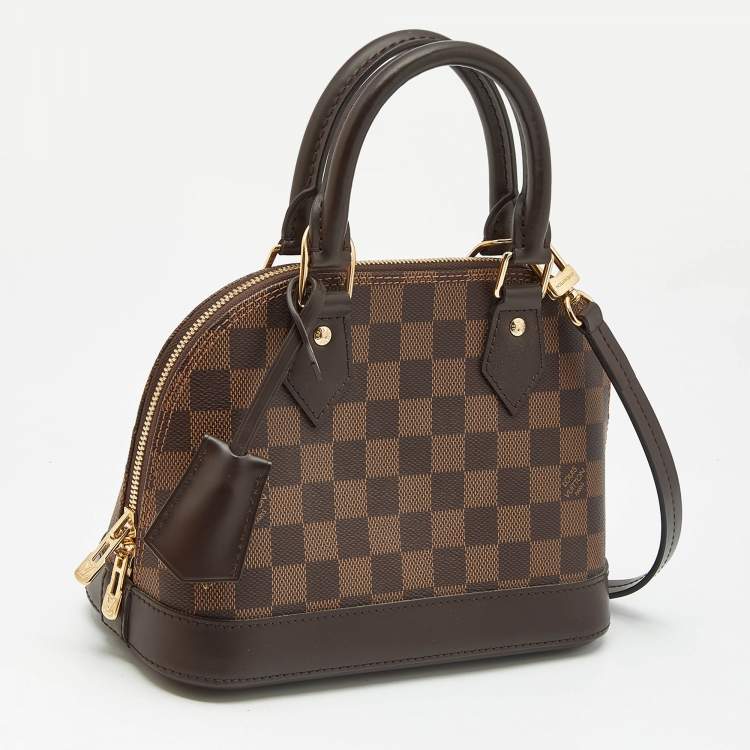 Pre Owned Louis Vuitton Damier Ebene Canvas Alma BB Bag