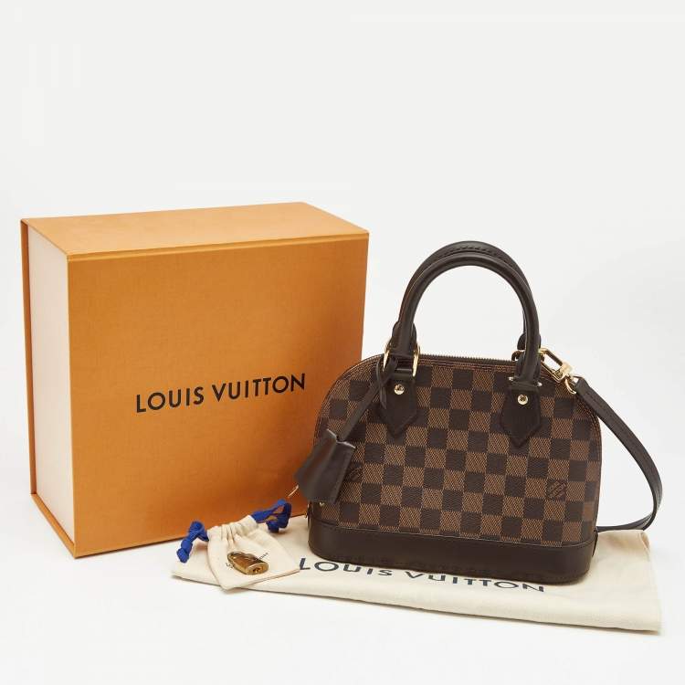 Pre Owned Louis Vuitton Damier Ebene Canvas Alma BB Bag