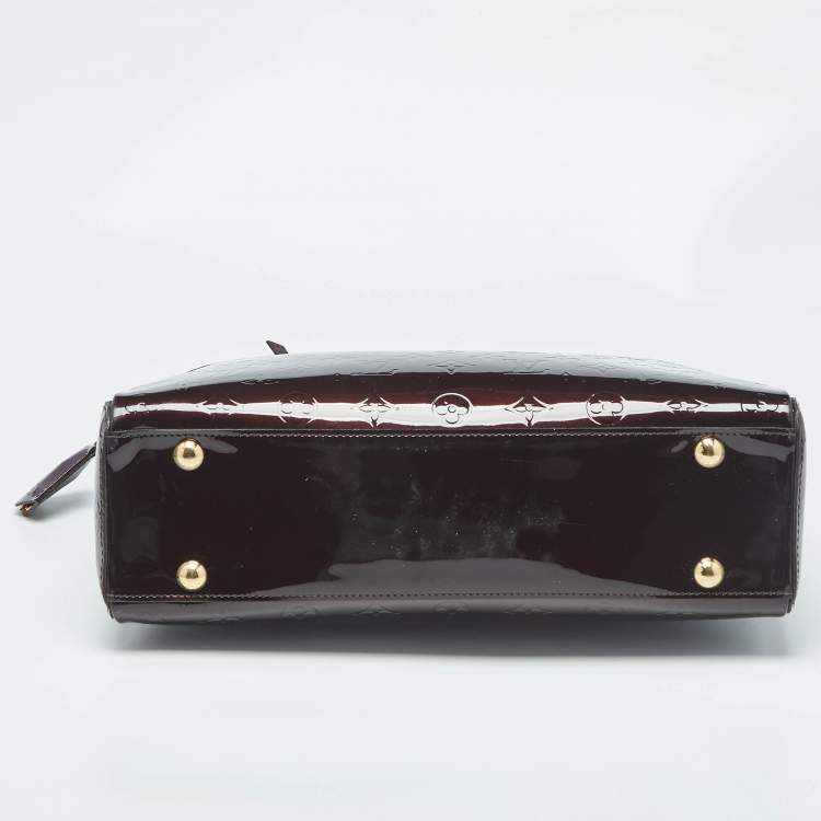 Pre Owned Louis Vuitton Amarante Monogram Vernis Melrose Avenue Bag