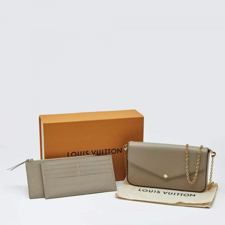 Pre Owned Louis Vuitton Galet Epi Leather Pochette Felicie Bag