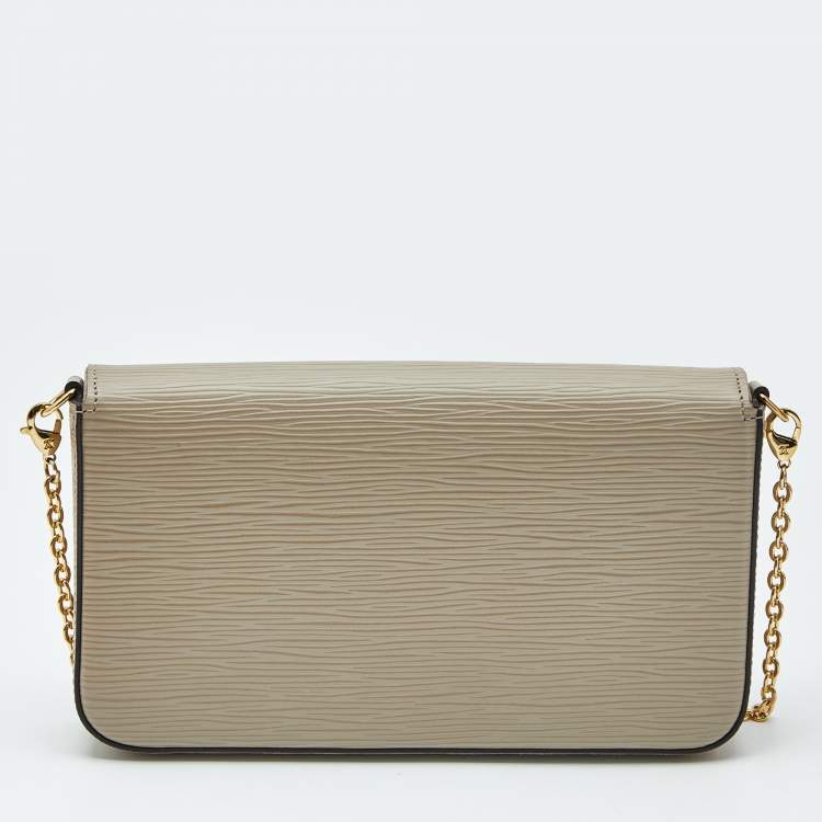 Pre Owned Louis Vuitton Galet Epi Leather Pochette Felicie Bag