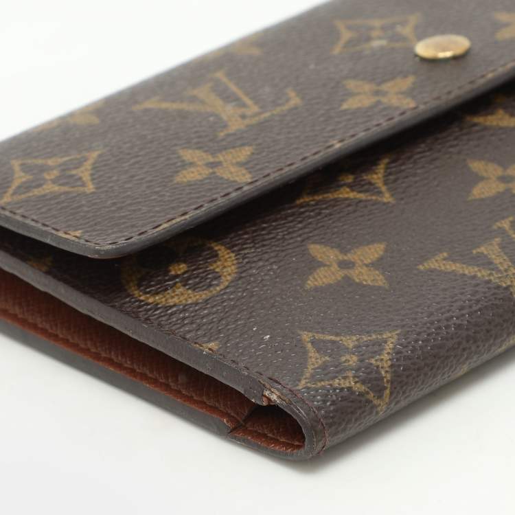 Pre Owned Louis Vuitton Monogram Canvas Porte-Tresor International Wallet