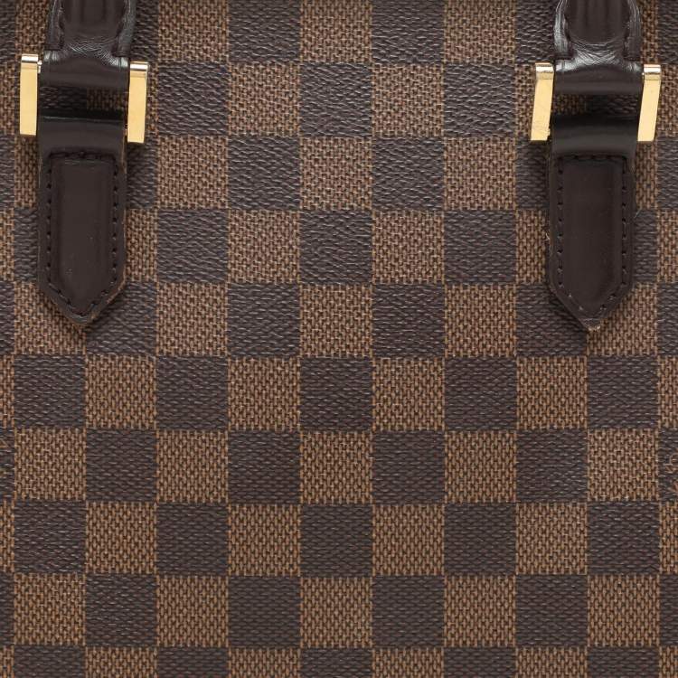 Pre Owned Louis Vuitton Damier Ebene Canvas and Leather Triana Bag