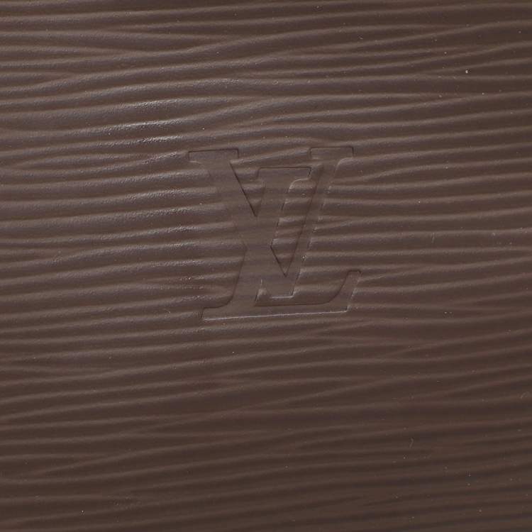 Pre Owned Louis Vuitton Moka Epi Leather Sirius 45 Soft Suitcase