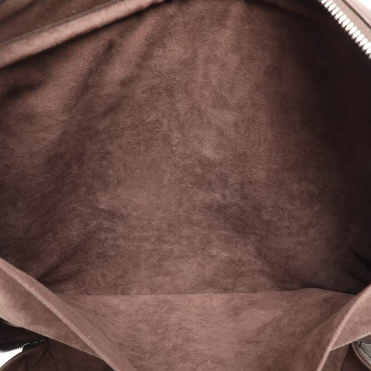 Pre Owned Louis Vuitton Moka Epi Leather Sirius 45 Soft Suitcase