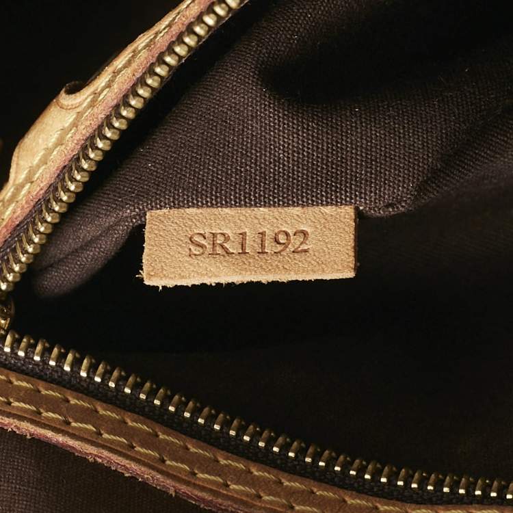 Pre Owned Louis Vuitton Amarante Monogram Vernis Brea GM Bag