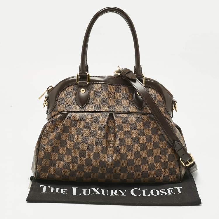 Pre Owned Louis Vuitton Damier Ebene Canvas Trevi PM Bag