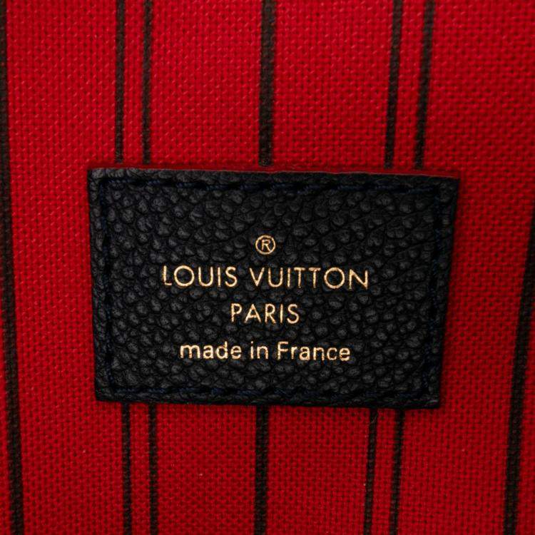 Pre Owned Louis Vuitton Blue Monogram Empreinte Pochette Metis