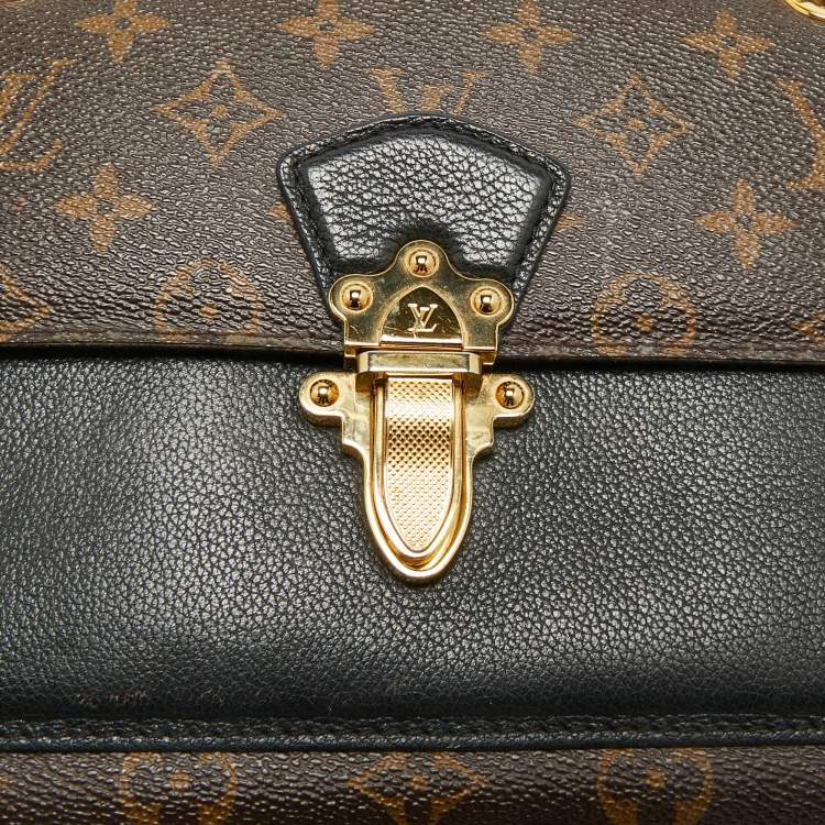 Pre Owned Louis Vuitton Black Monogram Canvas Victoire Bag