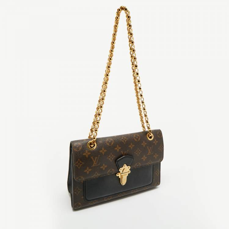 Pre Owned Louis Vuitton Black Monogram Canvas Victoire Bag