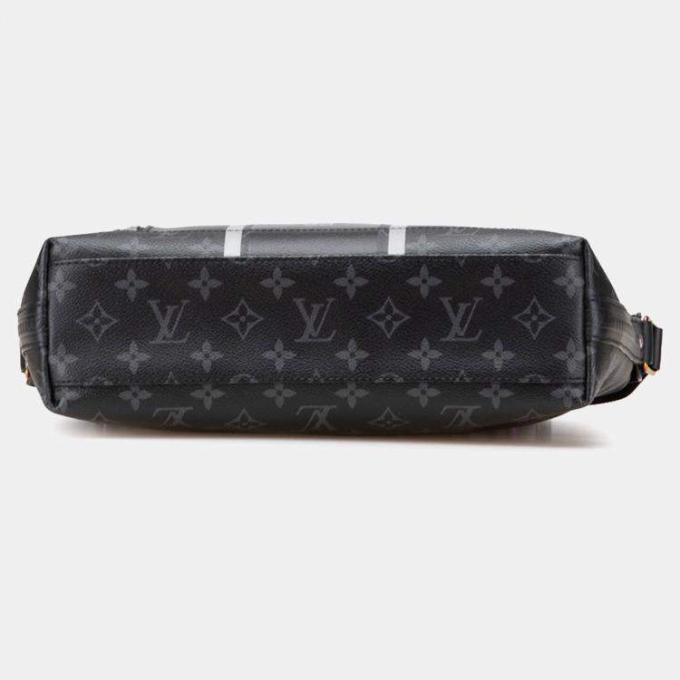 Pre Owned Louis Vuitton Black Fragment Monogram Eclipse Flash Apollo Messenger PM