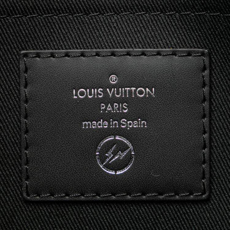 Pre Owned Louis Vuitton Black Fragment Monogram Eclipse Flash Apollo Messenger PM