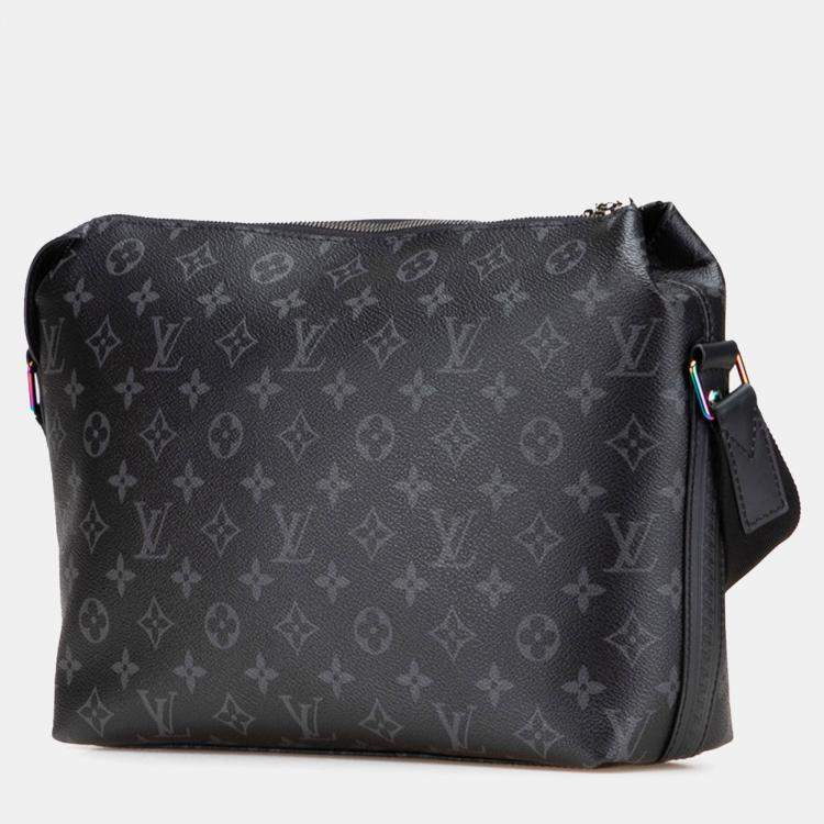 Pre Owned Louis Vuitton Black Fragment Monogram Eclipse Flash Apollo Messenger PM