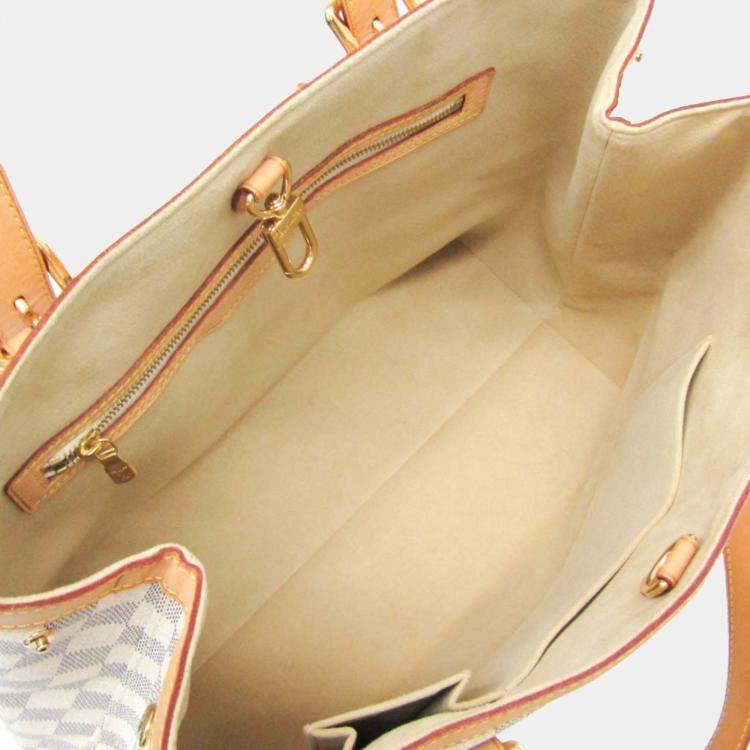 Pre Owned Louis Vuitton Hampstead MM Damier Azur Canvas Shoulder Bag