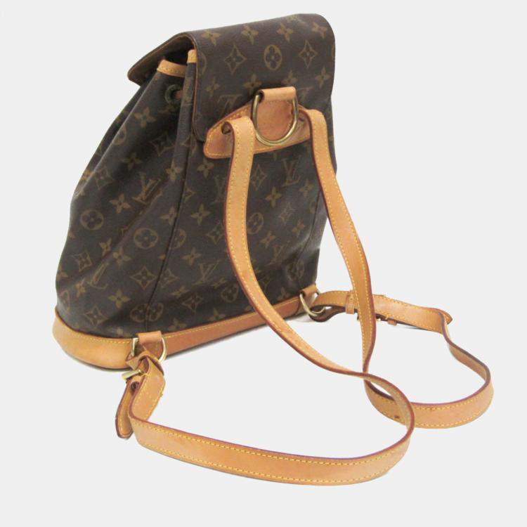 Pre Owned Louis Vuitton Montsouris MM Brown Monogram Canvas Backpack