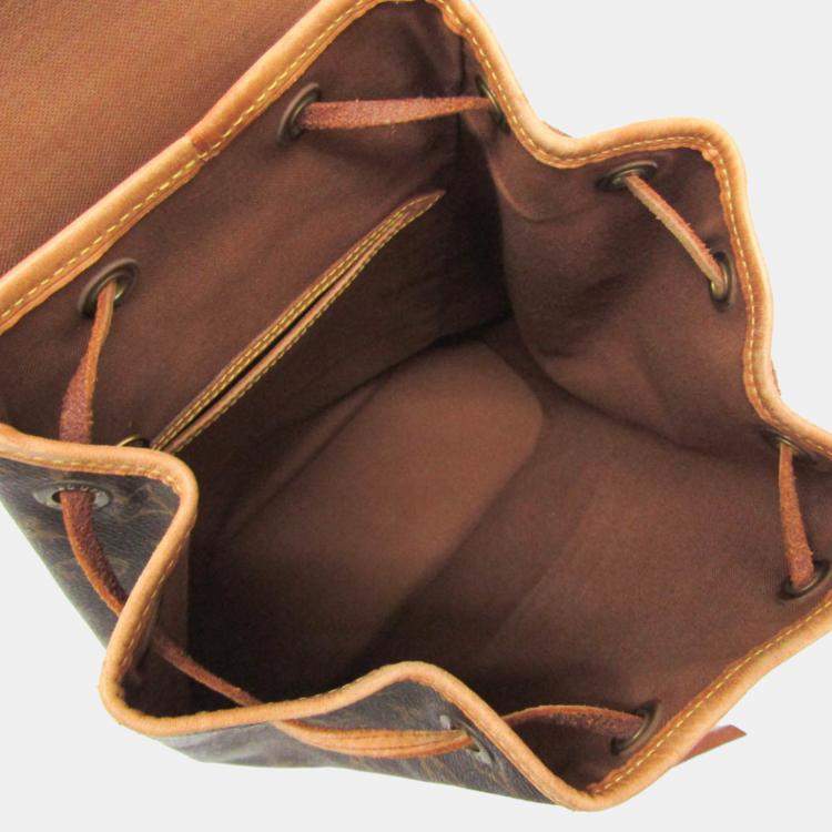 Pre Owned Louis Vuitton Montsouris MM Brown Monogram Canvas Backpack