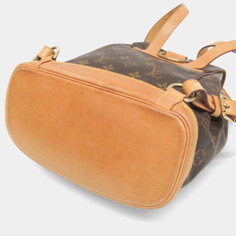 Pre Owned Louis Vuitton Montsouris MM Brown Monogram Canvas Backpack