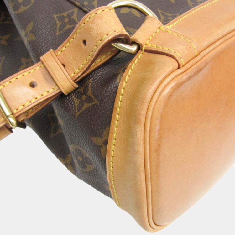 Pre Owned Louis Vuitton Montsouris MM Brown Monogram Canvas Backpack