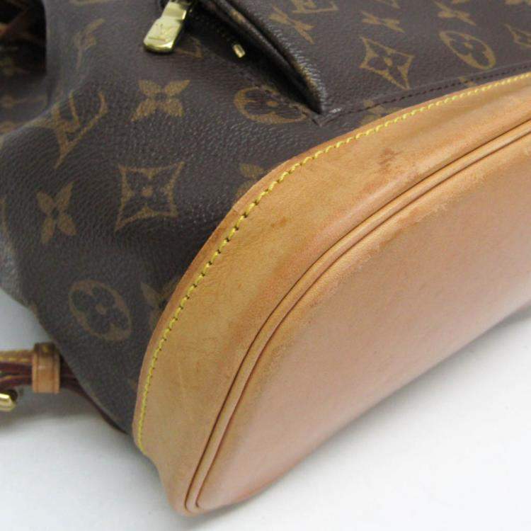 Pre Owned Louis Vuitton Montsouris MM Brown Monogram Canvas Backpack