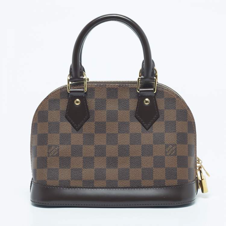 Pre Owned Louis Vuitton Damier Ebene Canvas Alma BB Bag