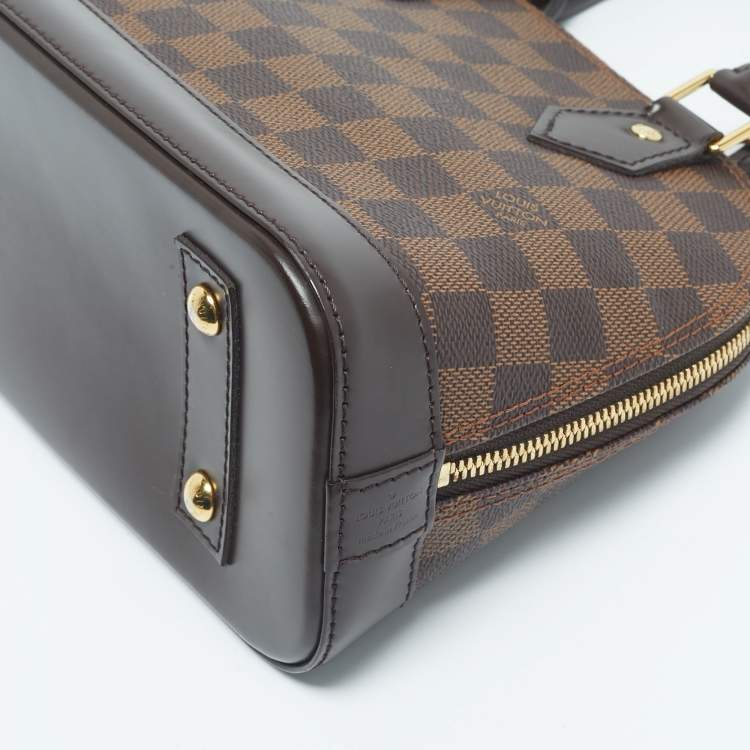 Pre Owned Louis Vuitton Damier Ebene Canvas Alma BB Bag