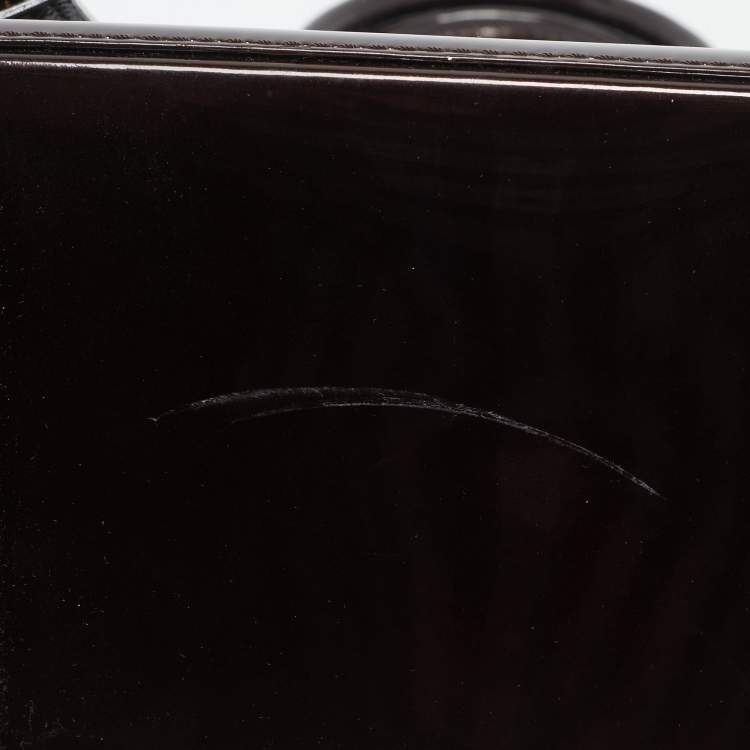 Pre Owned Louis Vuitton Amarante Monogram Vernis Alma PM Bag