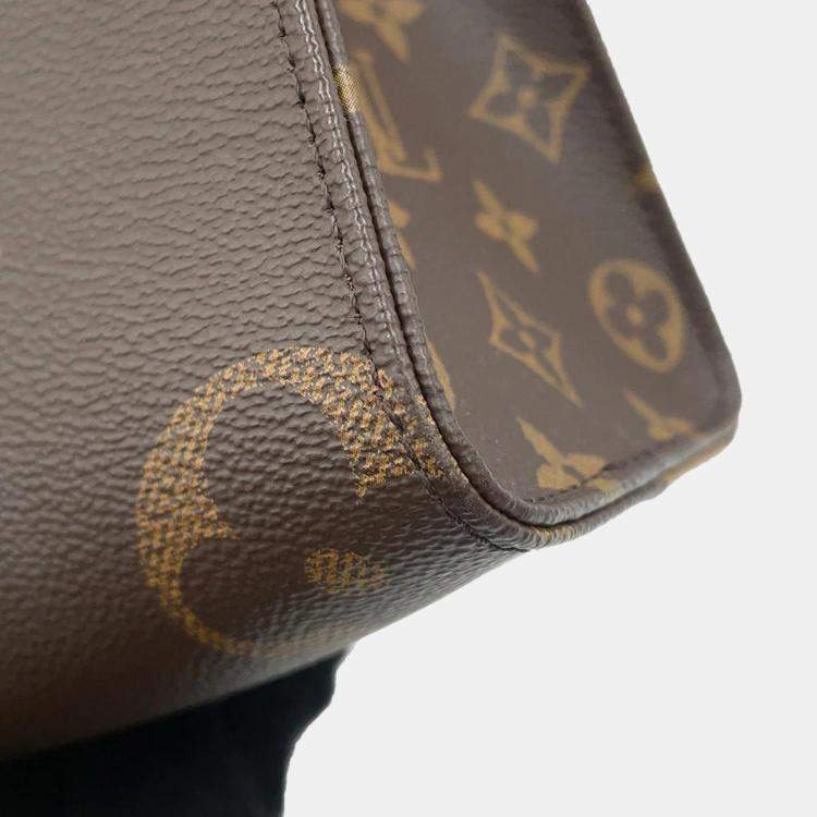 Pre Owned Louis Vuitton OnTheGo PM Monogram Reverse Canvas Tote Bag