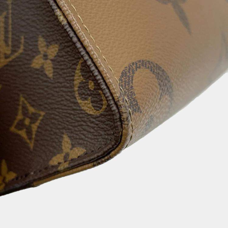 Pre Owned Louis Vuitton OnTheGo PM Monogram Reverse Canvas Tote Bag