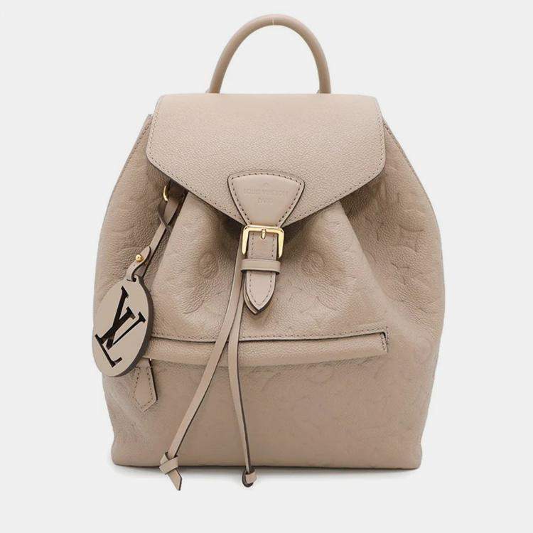 Pre Owned Louis Vuitton Montsouris Tourterellem45410 Monogram Empreinte Leather Size Pm