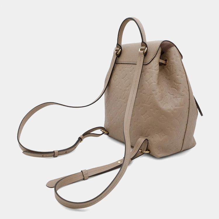 Pre Owned Louis Vuitton Montsouris Tourterellem45410 Monogram Empreinte Leather Size Pm