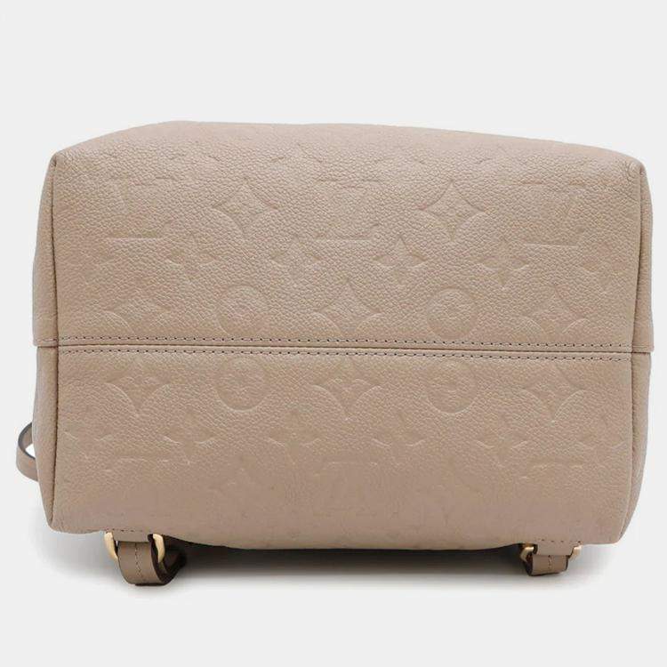 Pre Owned Louis Vuitton Montsouris Tourterellem45410 Monogram Empreinte Leather Size Pm