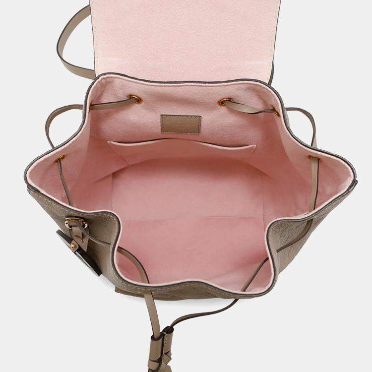 Pre Owned Louis Vuitton Montsouris Tourterellem45410 Monogram Empreinte Leather Size Pm