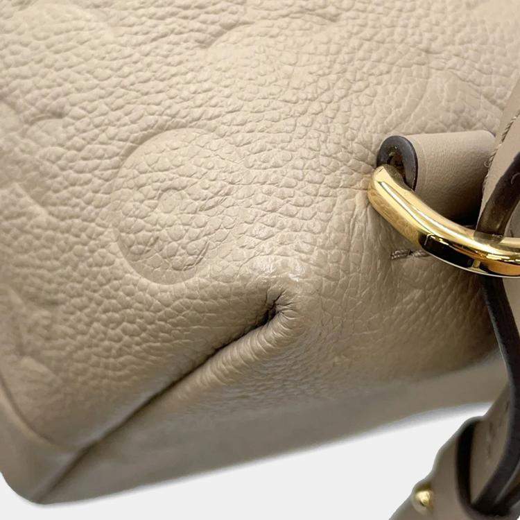 Pre Owned Louis Vuitton Montsouris Tourterellem45410 Monogram Empreinte Leather Size Pm