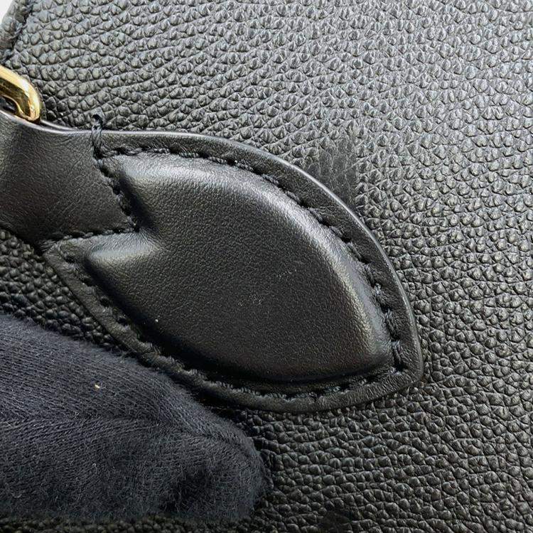 Pre Owned Louis Vuitton OnTheGo PM Noir Monogram Empreinte Leather Tote Bag