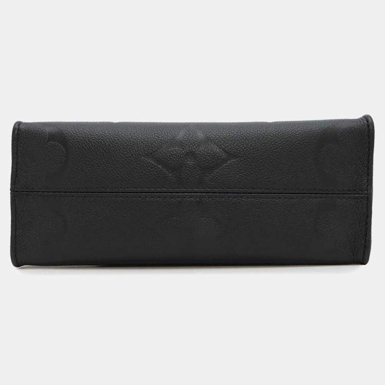 Pre Owned Louis Vuitton OnTheGo PM Noir Monogram Empreinte Leather Tote Bag