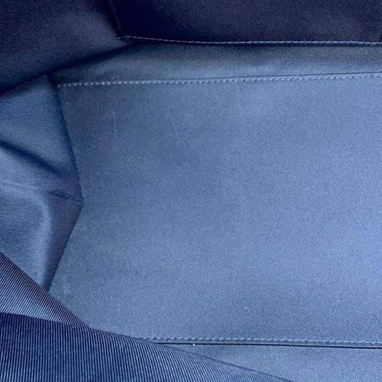 Pre Owned Louis Vuitton Blue Monogram Bandana Journey Tote