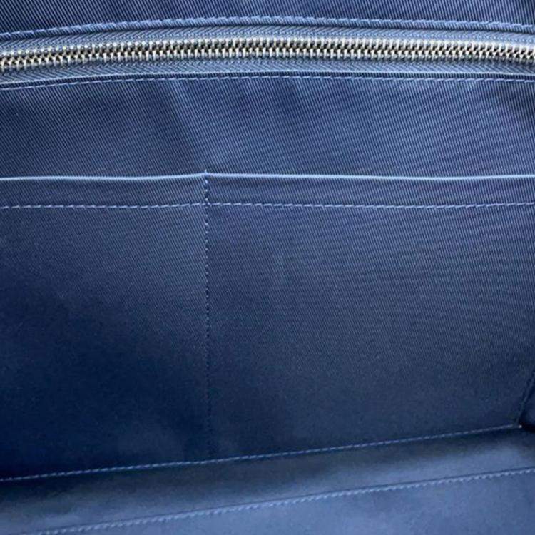 Pre Owned Louis Vuitton Blue Monogram Bandana Journey Tote