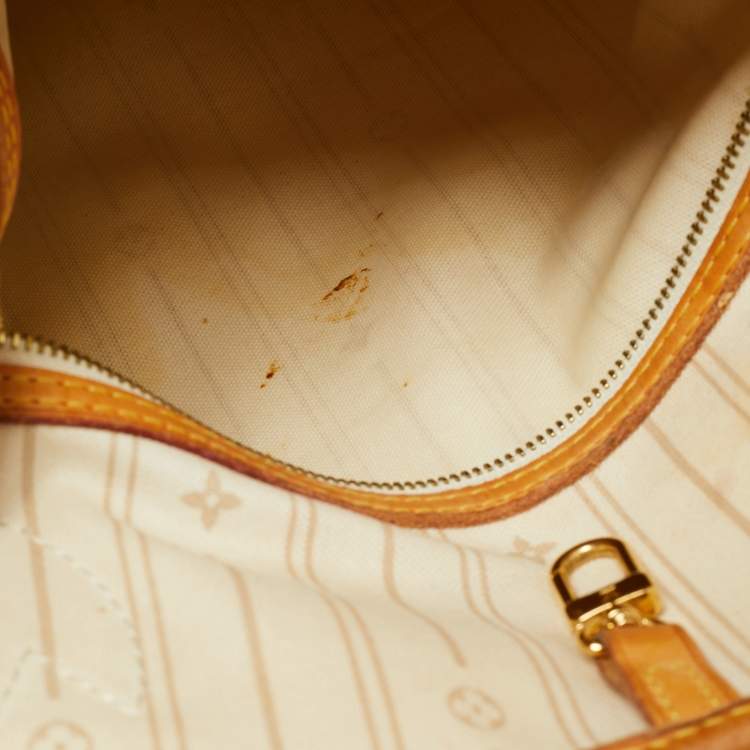 Pre Owned Louis Vuitton Damier Azur Canvas Neverfull MM Bag