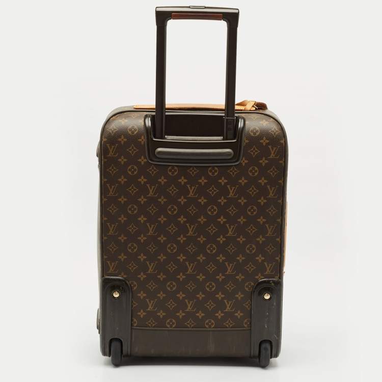 Pre Owned Louis Vuitton Monogram Canvas Business Pegase Legere 55 Luggage
