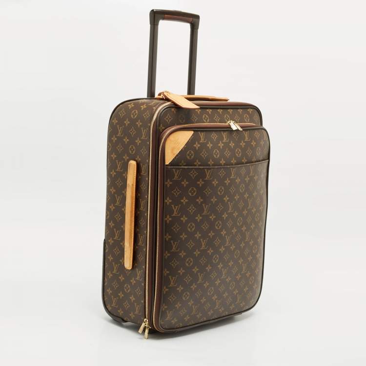 Pre Owned Louis Vuitton Monogram Canvas Business Pegase Legere 55 Luggage