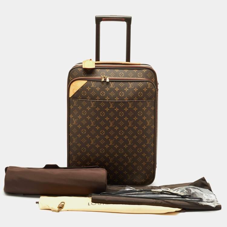 Pre Owned Louis Vuitton Monogram Canvas Business Pegase Legere 55 Luggage