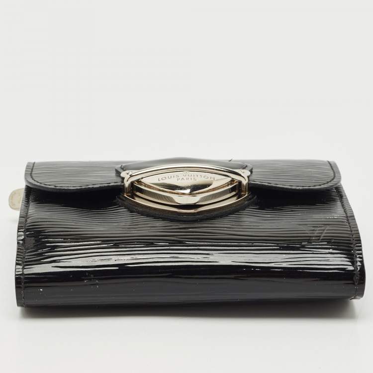 Pre Owned Louis Vuitton Black Electric Epi Leather Joey Wallet