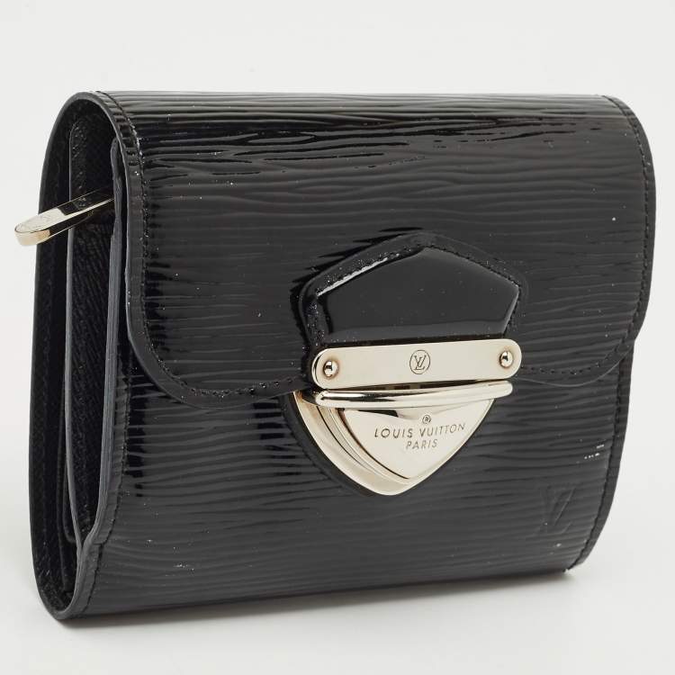 Pre Owned Louis Vuitton Black Electric Epi Leather Joey Wallet