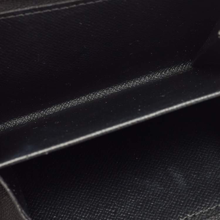 Pre Owned Louis Vuitton Black Electric Epi Leather Joey Wallet